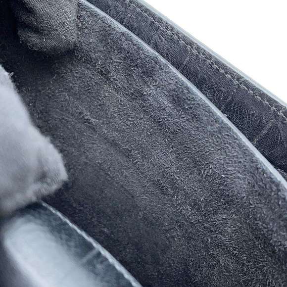 Saint Laurent Paris Satchel Embossed 2way Shoulder Bag Black - Picture 7 of 16